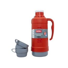 Термос со стеклянной колбой тм THERMOS PICNIC 40 Series Red 1,8L