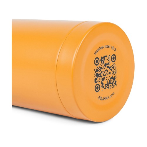 Термос Relaxika 101 (0,75 литра), желтый (без лого)