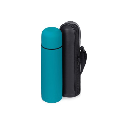 Термос «Ямал Soft Touch» с чехлом, 500мл, бирюзовый (P)