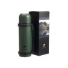 Термос Stinger, 1,2 л, широкий с ручкой, нержавеющая сталь, зелёный, 12,4 х 10,2 х 31,8 см