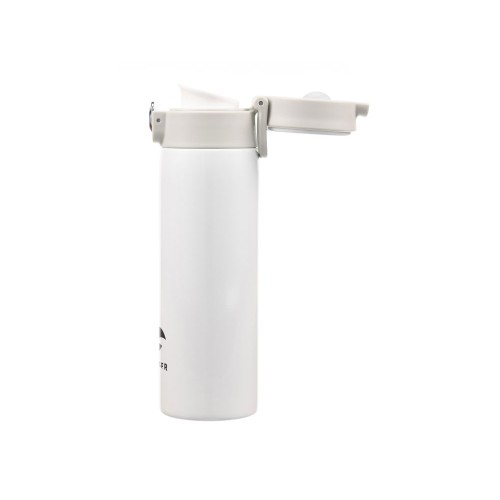 Термокружка Stinger, 0,42 л, сталь/пластик/силикон, белый, 6,5 x 7,5 x 21,9 см