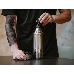 Термос для напитков, вакуумный, бытовой, тм "bobber". Объем 0.47 литра. Артикул Flask-470 Glossy