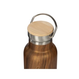 Вакуумный термос «Britewood S2», 500 мл, бамбуковая крышка, крафтовый тубус
