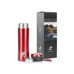 Термокружка Stinger, 0,42 л, сталь/пластик, красный глянцевый, 7,5 х 6,9 х 22,2 см