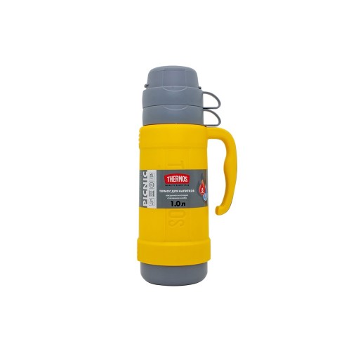 Термос со стеклянной колбой тм THERMOS PICNIC 40 Series Yellow 0,5L