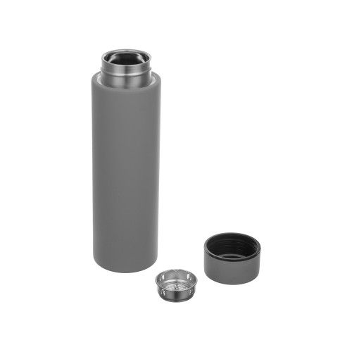 Вакуумный термос с двойными стенками и медным слоем "Torso", 480 мл, серый