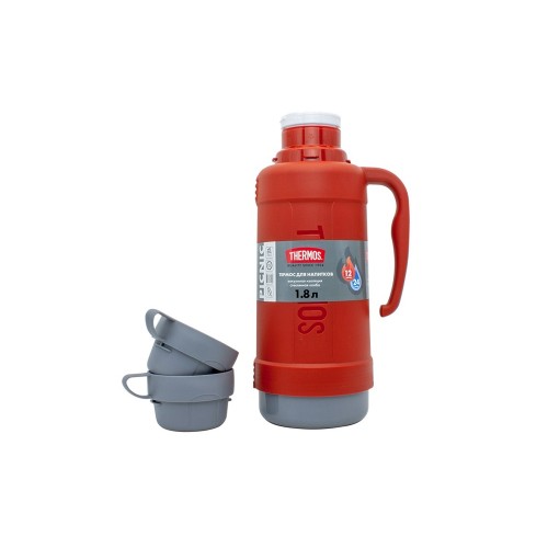 Термос со стеклянной колбой тм THERMOS PICNIC 40 Series Red 1,0L