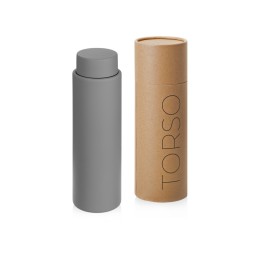Вакуумный термос с двойными стенками и медным слоем "Torso", 480 мл, серый