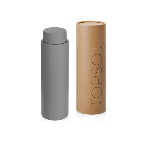 Вакуумный термос с двойными стенками и медным слоем "Torso", 480 мл, серый