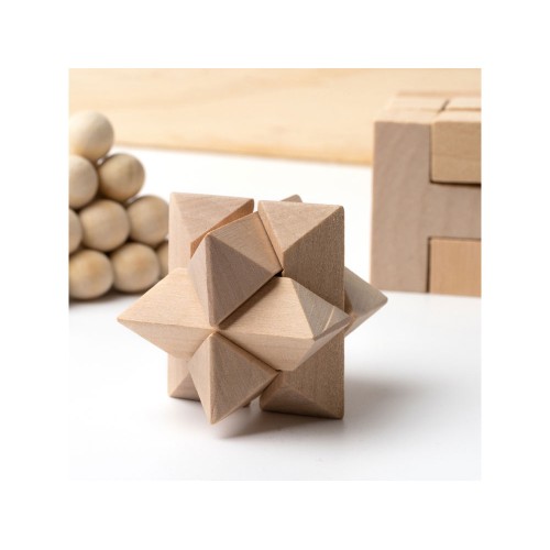 Набор головоломок "Камушки" из натурального дерева