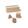 Набор головоломок "Камушки" из натурального дерева