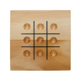 Деревянная игра в крестики-нолики Strobus, натуральный