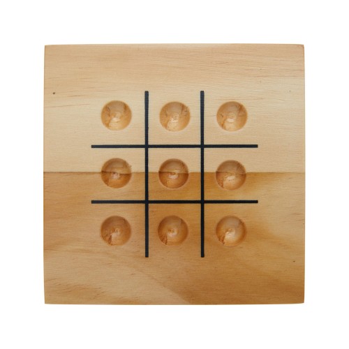 Деревянная игра в крестики-нолики Strobus, натуральный