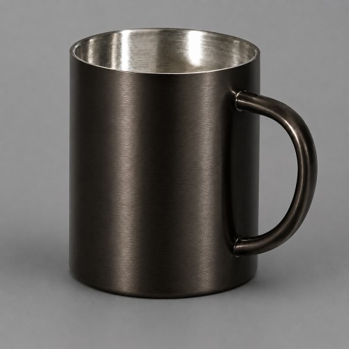 Стальная кружка с двойными стенками "Altai", gun metal