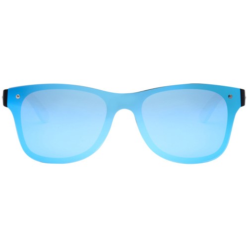 Солнцезащитные очки Tan с бамбуковыми дужками - Cиний