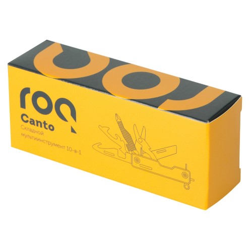 Мультитул-складной Canto 10-в-1 с защитным фиксатором, серебристый/черный