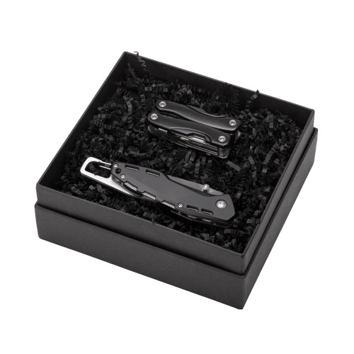 Подарочный набор с мультитулом и ножом «Blacksmith», черный