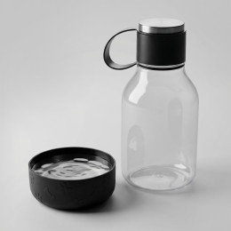 Бутылка для воды 2-в-1 «Dog Bowl Bottle» со съемной миской для питомцев, 1500 мл, черный