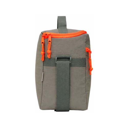 Изотермическая сумка-холодильник "Neo Classic" c контрастной молнией, серый/оранжевый