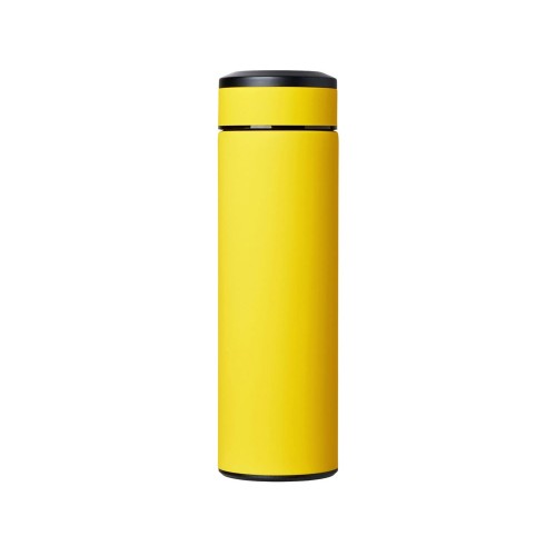 Вакуумный термос "Vacuum Flask C1", soft touch, 420мл, желтый