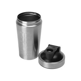 Спортивный шейкер из нержавеющей стали Top Up, 500 мл, серебристый