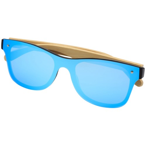 Солнцезащитные очки Tan с бамбуковыми дужками - Cиний