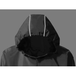 Дождевик - пончо "Galaxy" со светоотражающими элементами, серый