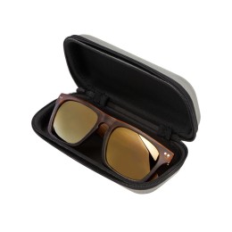 Очки из бамбука с зеркальными линзами "Rockwood mirror", коричневый