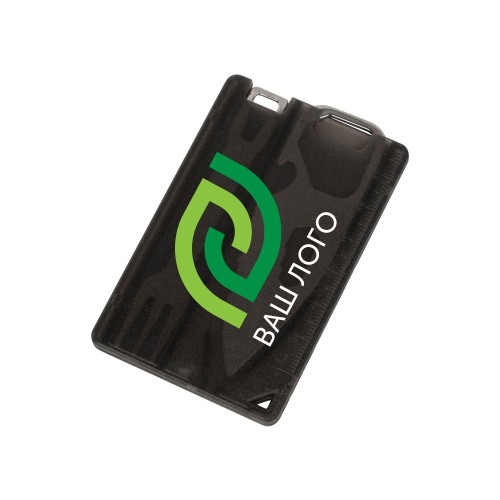 Мультиинструмент с ножом и вилкой "Hungry", черный