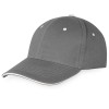 Бейсболка "New Castle" 6-ти панельная, серый/белый