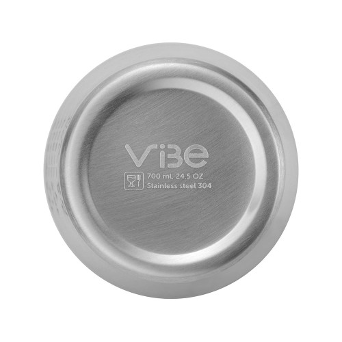 Спортивный шейкер из нержавеющей стали Top Up, 500 мл, серебристый