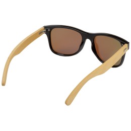 Солнцезащитные очки из бамбука с зеркальной линзой "Rockwood Motion", синий