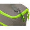 Изотермическая сумка-холодильник "Neo Classic" c контрастной молнией, серый/зеленое яблоко