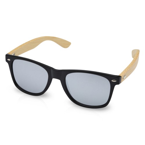 Солнцезащитные очки Hue с бамбуковыми дужками - Серебристый