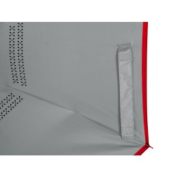 Зонт-трость наоборот Inversa, полуавтомат, красный/серый (Р)