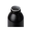 Алюминиевая бутылка для воды с ручкой "Plain Alu", 650 мл, черный