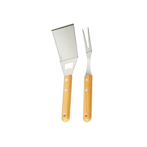 Набор BBQ Grill Master из двух приборов с деревянными ручками