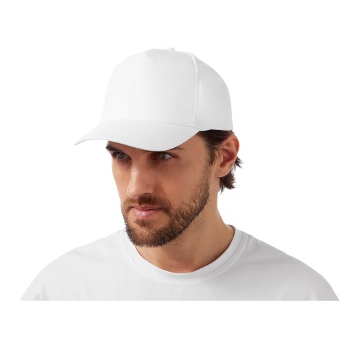 Бейсболка "Мемфис 230" 5-панельная, белый