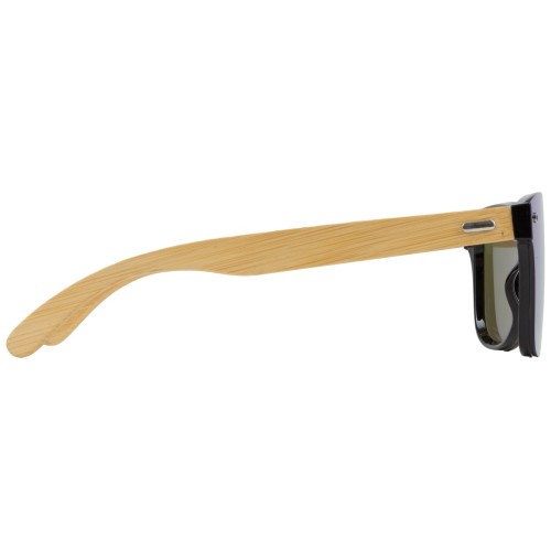 Солнцезащитные очки из бамбука с зеркальной линзой "Rockwood Motion", синий