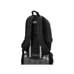 Рюкзак Glam для ноутбука 15'' из мягкой экокожи, черный