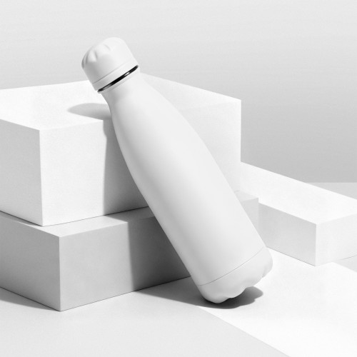 Вакуумная термобутылка "Vacuum bottle C1", soft touch, 500 мл, белый
