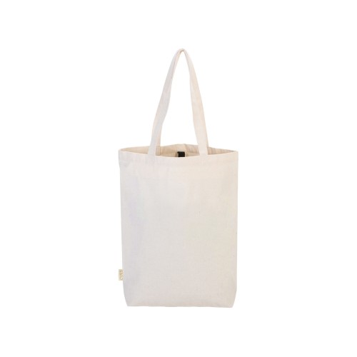 Сумка Fixy из переработанного хлопка с фиксирующей эластичной лентой, натуральный