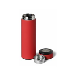 Вакуумный термос "Vacuum Flask C1", soft touch, 420мл, красный