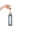 Бутылка из боросиликатного стекла "Hangy", 550 мл, антрацит