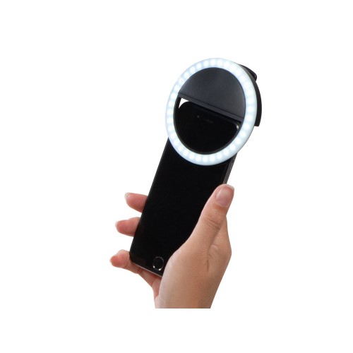 Световое кольцо для селфи "Glitter", черный