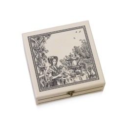 Подарочный набор с чаем «Чайный букет» в деревянной шкатулке, натуральный