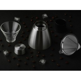 Кофеварка POUR OVER, 1000 мл, серебристый/черный