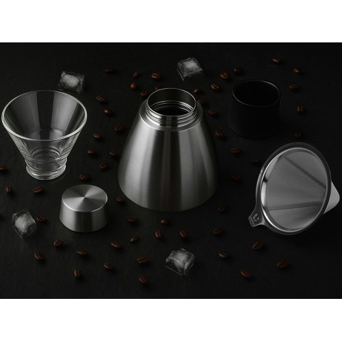 Кофеварка POUR OVER, 1000 мл, серебристый/черный