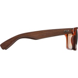 Очки из бамбука с зеркальными линзами "Rockwood mirror", коричневый