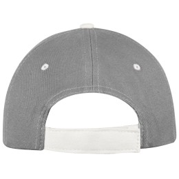 Бейсболка "New Castle" 6-ти панельная, серый/белый